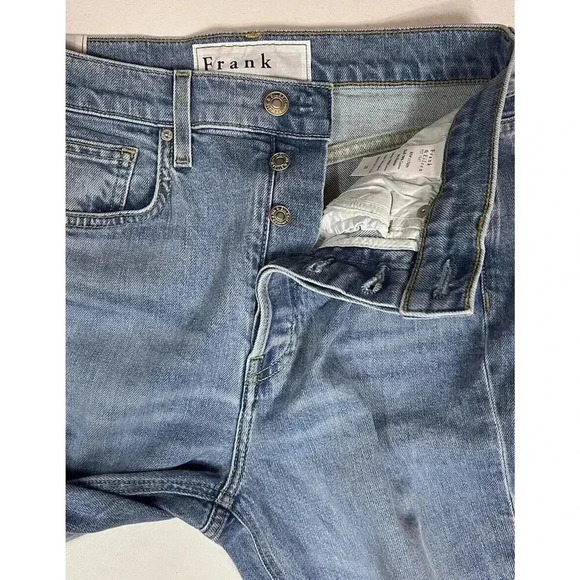 Frank & Eileen Monaghan Jeans High Rise Button Fly Raw Hem Womens Size 28 - Picture 10 of 12
